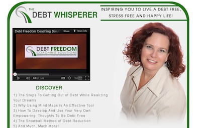 Wordpress website created for Michele Thornhill The Debt Whisperer by Efficient Virtual Assistant SMac To The Rescue