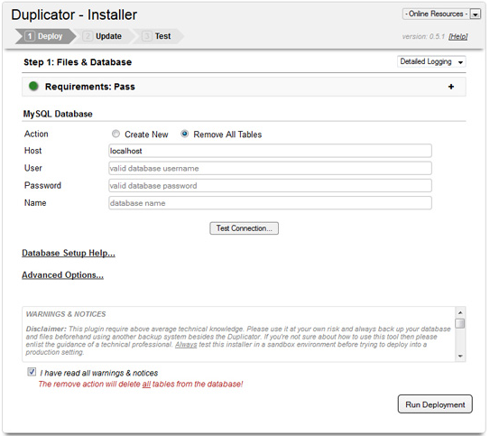 Duplicator Plugin Installer Screen Duplicator Plugin Installer Screen